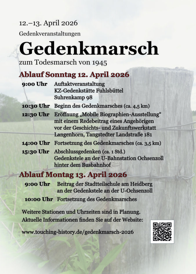 Programm zum Gedenkmarsch am 12. und 13. April 2026